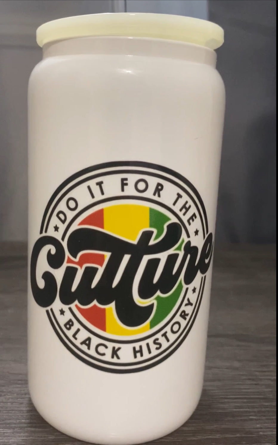 Do it For The Culture Glass Cup