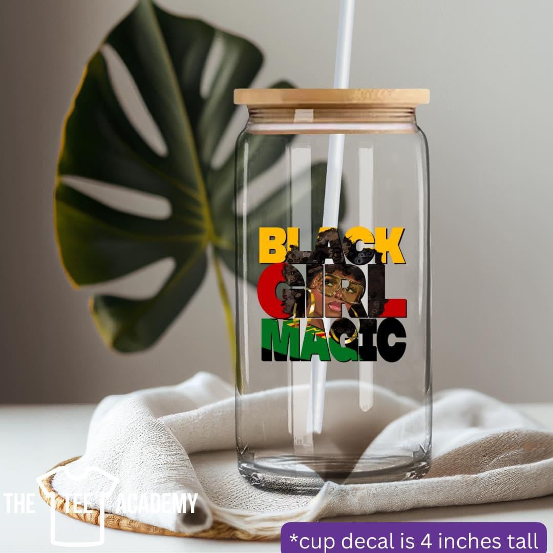 Black Girl Magic Glass Cup