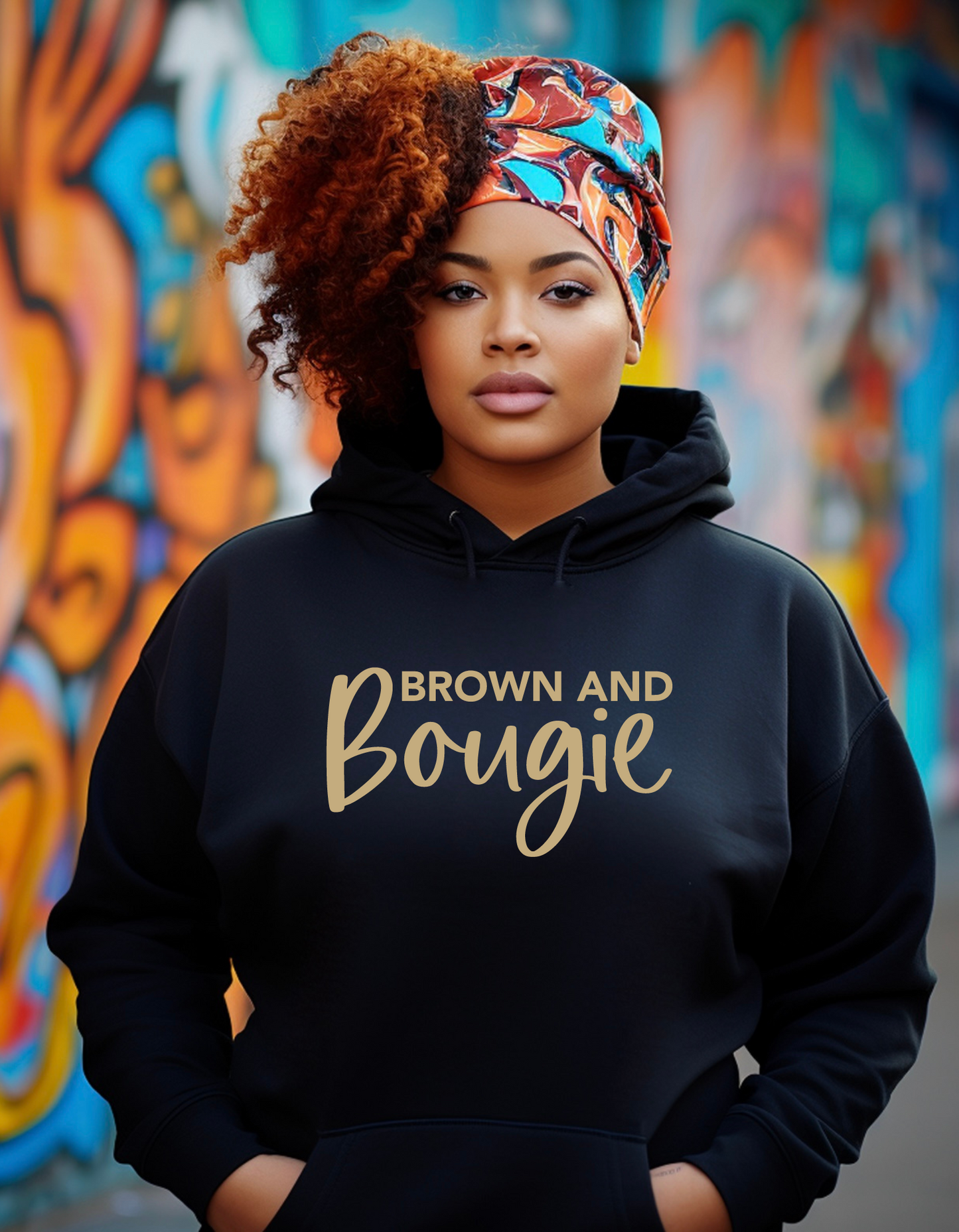 Brown & Bougie (Tan Font)