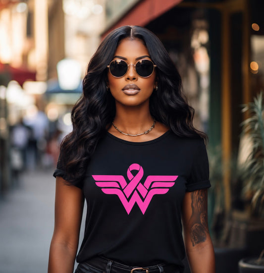 Wonder Woman Breast Cancer Month Edition