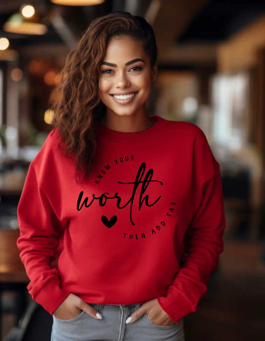 Know Your Worth (Black Font)